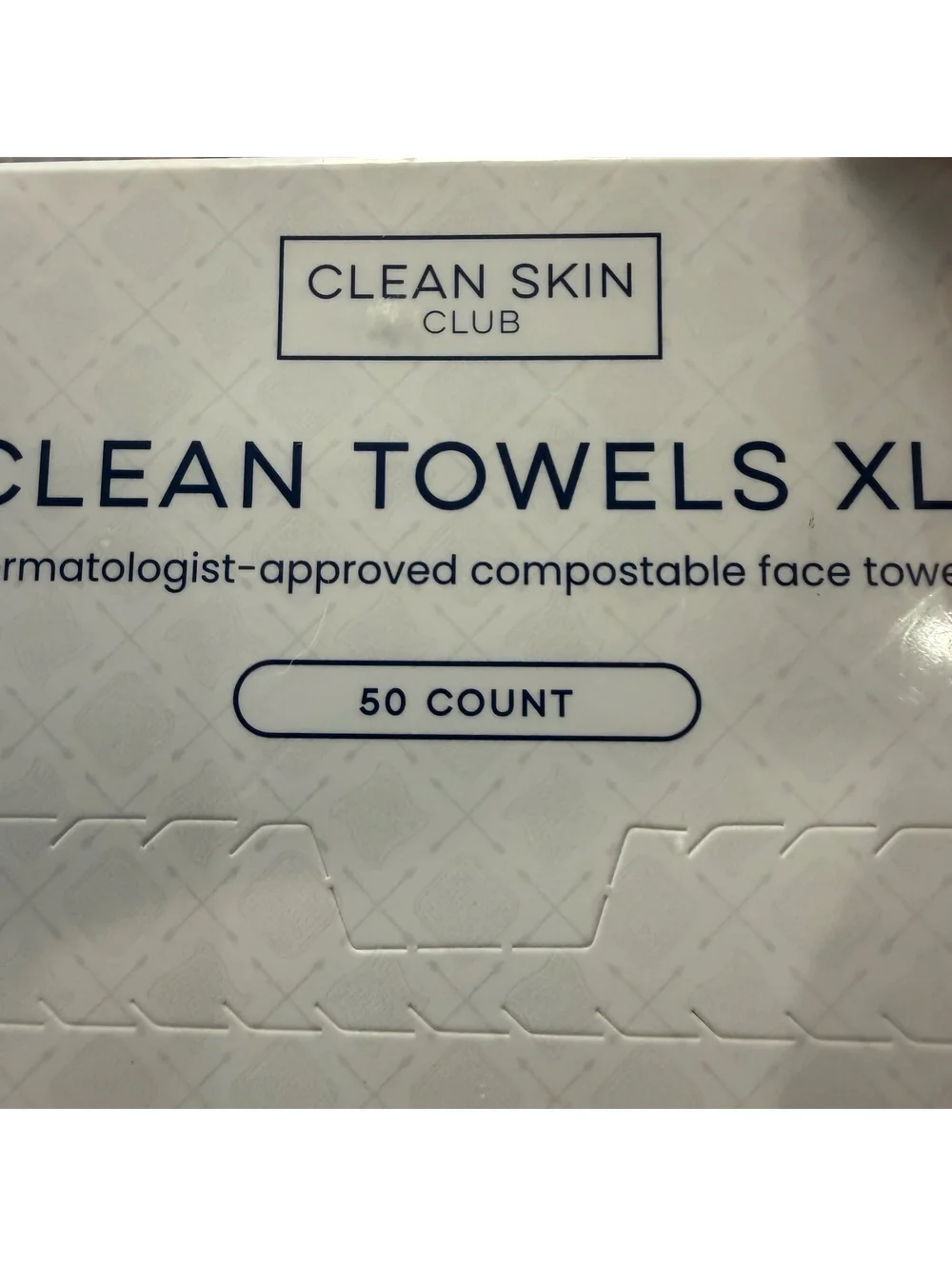 Clean Skin Club Clean Towels XL Single Use Facial Towels 50 Count Sealed